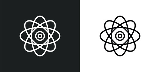 Poster - photon icon isolated in white and black colors. photon outline vector icon from education collection