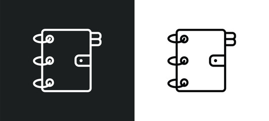 Poster - school agenda icon isolated in white and black colors. school agenda outline vector icon from education collection for web, mobile apps and ui.