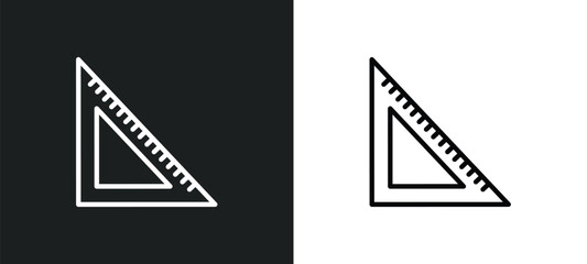 Poster - square icon isolated in white and black colors. square outline vector icon from education collection for web, mobile apps and ui.