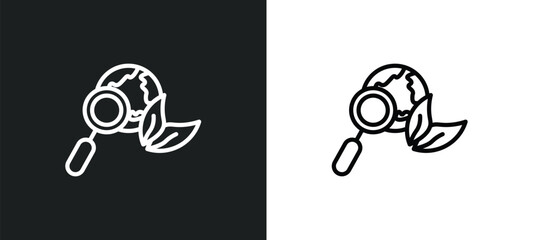 Poster - ecologism icon isolated in white and black colors. ecologism outline vector icon from ecology collec