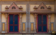 Traditional Door In Palace Of Rajasthan.