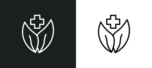 Poster - natural product icon isolated in white and black colors. natural product outline vector icon from ecology collection for web, mobile apps and ui.