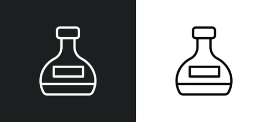 Poster - mashing icon isolated in white and black colors. mashing outline vector icon from drinks collection for web, mobile apps and ui.