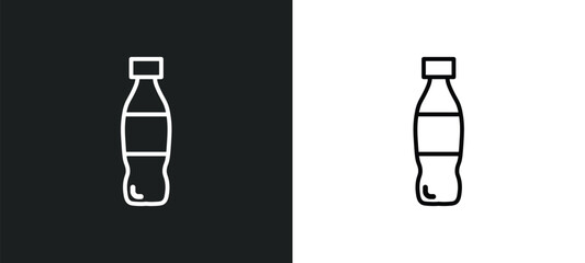 Poster - icon isolated in white and black colors. outline vector icon from drinks collection for web, mobile apps and