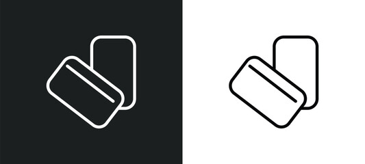 Poster - mint gum icon isolated in white and black colors. mint gum outline vector icon from dentist collection for web, mobile apps and ui.