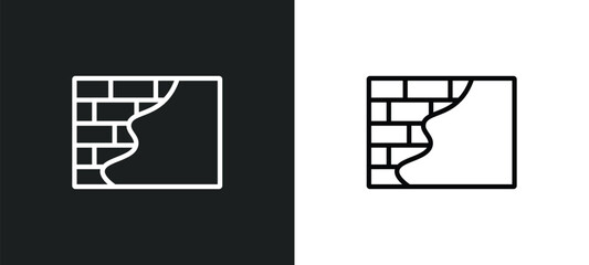 Poster - concrete icon isolated in white and black colors. concrete outline vector icon from construction collection. collection for web, mobile apps and ui.