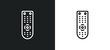 tv remote icon isolated in white and black colors. tv remote outline vector icon from computer collection for web, mobile apps and ui.