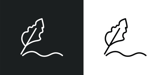 Poster - author icon isolated in white and black colors. author outline vector icon from cinema collection for web, mobile apps and ui.