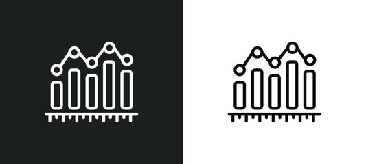 Poster - measure success icon isolated in white and black colors. measure success outline vector icon from business collection for web, mobile apps and ui.