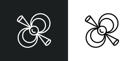 Poster - pulsar icon isolated in white and black colors. pulsar outline vector icon from astronomy collection