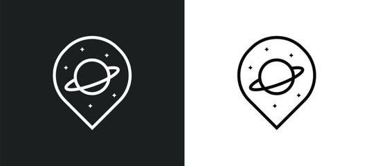 Poster - space travel icon isolated in white and black colors. space travel outline vector icon from astronomy collection for web, mobile apps and ui.
