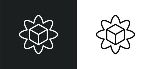 Poster - simulator icon isolated in white and black colors. simulator outline vector icon from astronomy collection for web, mobile apps and ui.