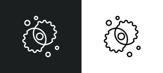 Poster - nebula icon isolated in white and black colors. nebula outline vector icon from astronomy collection for web, mobile apps and ui.