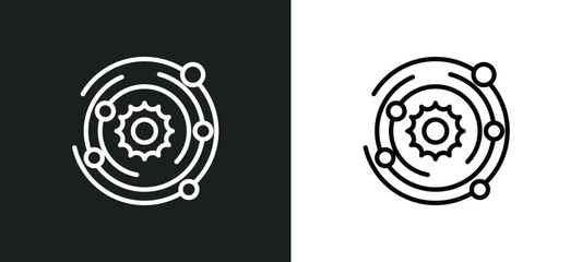 Poster - galaxy icon isolated in white and black colors. galaxy outline vector icon from astronomy collection for web, mobile apps and ui.