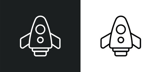 Poster - space shuttle icon isolated in white and black colors. space shuttle outline vector icon from astronomy collection for web, mobile apps and ui.