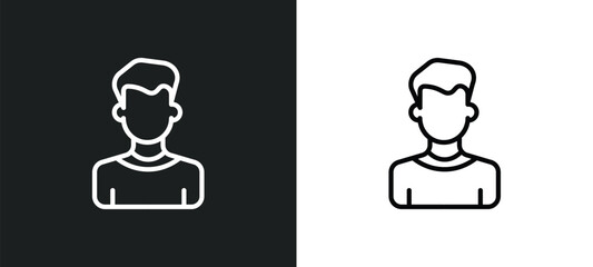 Poster - civilian icon isolated in white and black colors. civilian outline vector icon from army and war col
