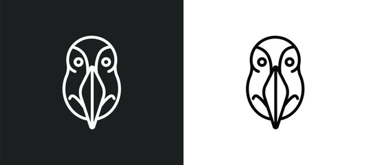 Poster - deadlock icon isolated in white and black colors. deadlock outline vector icon from animals collection for web, mobile apps and ui.