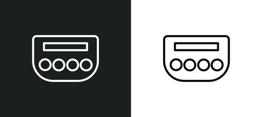 Poster - baccarat icon isolated in white and black colors. baccarat outline vector icon from activity and hobbies collection for web, mobile apps and ui.