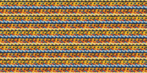 Poster - Repeating dot pattern. Colored dots that repeat to create texture.