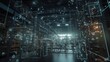 © AI DESIGN 0 - concept of future artificial intelligence industry automotive robotic digital technology manufacturing factory visual digitization