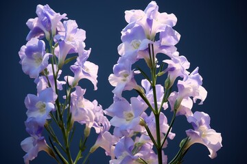 Aufkleber - larkspur closeup.