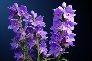 Aufkleber - larkspur closeup.