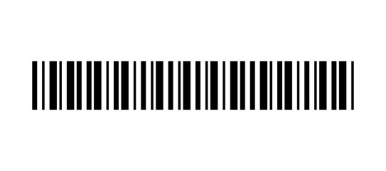 vector long barcode illustration.