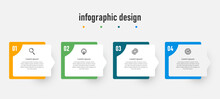 Infographic Design Presentation Business Infographic Template With 4 Options

