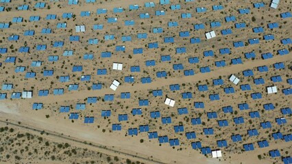 Sticker - Aerial view of the solar mirror of the Ivanpah Solar Electric Generating System