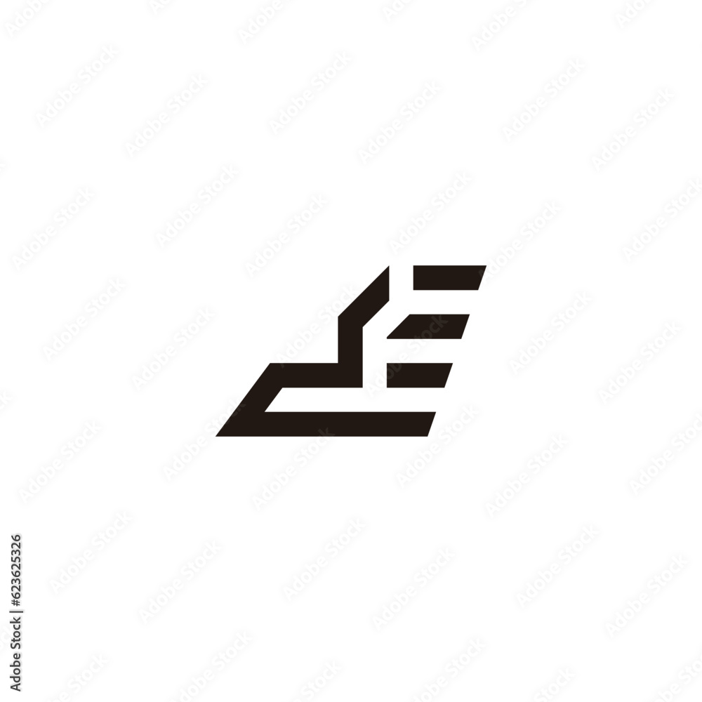 letter d run fast motion logo vector Stock Vector | Adobe Stock
