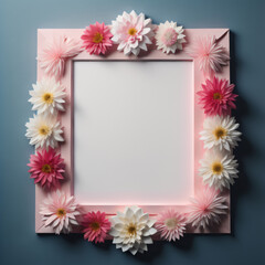 Sticker - frame with flowers