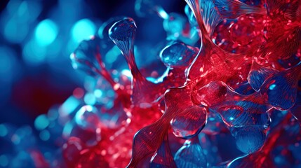 Medical studies of molecular structures. Science in the service of human. Technologies of the future in our life. molecule of medicine model, Generative AI illustration
