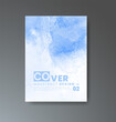 © REZI - Cover template with watercolor background. Design for your cover, date, postcard, banner, logo.