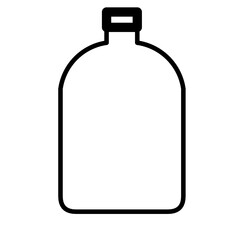 Poster - bottle icon outline 