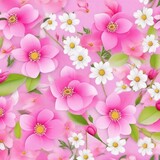 Fototapeta Kosmos - pink flowers background