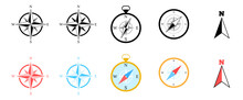 Compass Icon Direction Maps Navigation
