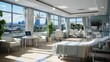 © sirisakboakaew - Hospital room with beds and comfortable medical equipped in a modern hospital