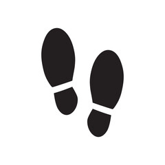 Foot steps vector icon. Footstep flat sign design. Foot step symbol pictogram. UX UI icon