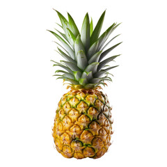 Wall Mural - pineapple isolated on transparent background cutout