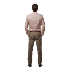 business man isolated on transparent background cutout