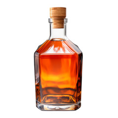 Wall Mural - bottle of whiskey isolated on transparent background cutout