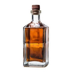 Wall Mural - bottle of whiskey isolated on transparent background cutout