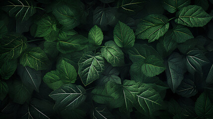 background with green leaves