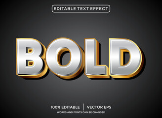 Wall Mural - bold 3D editable text effect