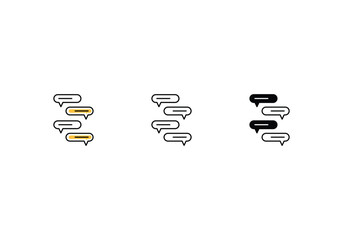 Communication icons set vector stock illustration.