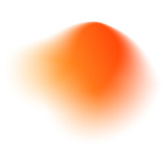 Orange Blurred Gradient Shape