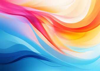 Poster - Watercolour paint with waves abstract background,Colorful background with vibrant colors for wallpaper, Modern art concept,Generative Ai
