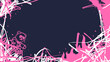 © Yuhan_0001 - Abstract pink and white spray on dark background urban street art graffiti style vector illustration