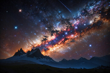 Wall Mural - colorful space galaxy cloud nebula. stary night cosmos. universe science astronomy. supernova backgr