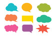 © manassanant - Set of callout, speech bubbles, chats, elements icons, vector illustration.